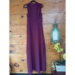 Lulus NWT  Classic Elegance Plum Chiffon Sleeveless Mock Neck Maxi Dress Size XS Photo 2