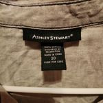 Ashley Stewart  Cream Button-Up Shirt Photo 3