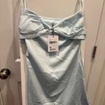 Princess Polly  Irena Strapless Mini Dress Light Blue Tall - US 4 / Light Blue  Photo 4