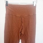 Aerie Real Me Waffle Knit Crossover Short Inseam 7/8 Brown Leggings Photo 6