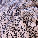 C&C California  Puffer Zip Jacket Shell Lilac & Black Snake Print Sz LARGE Photo 2