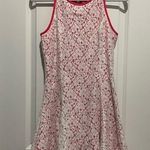 Francesca's  buttons barbie pink lace overlay dress Photo 0