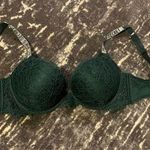 Victoria's Secret Victoria Secret Shine Strap Push-up Bra Dark Green Photo 0