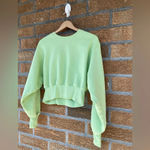Tna Cozy Fleece Perfect Shrunken Sweatshirt small Green Photo 3