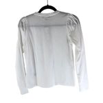 J.Crew  Womens Puff Sleeve Crewneck T-Shirt Long Sleeve White XXS Photo 2