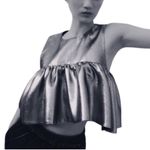 ZARA Gold Crop Top(Size Medium) Photo 3