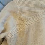 Calypso St. Barth  cashmere sweater ivory open front large L Photo 10