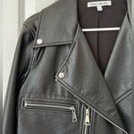 Elizabeth and James  Kohl's Women's Faux Leather
Moto Jacket Black Size S Photo 3