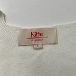 kilte los angeles white ribbed knit v neck cotton cashmere sweater tank top Photo 5