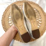 Birdies  Crane Flats in Metallic Silver Leather Size 8 Photo 5