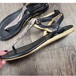 Cole Haan  New York Grove Thong Grove Sandals Black Python Flats Shoes 9.5B Photo 3