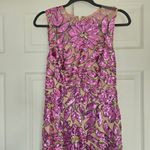 Milly Kinsley Floral Garden Sequin Back Slit Sheath Midi Dress Purple Sz 6 Photo 6