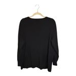 Bob Mackie  Sweater women's Size 1X Cardigan Pearl Buttons Beaded Black Photo 2