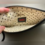 Rare Vintage HOBO International Black Patent Leather Zip Wallet Wristlet Handbag Photo 2