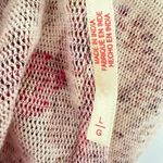 Free People Oh My Baby Tee Cropped Top Mesh Ruched Floral Boho Festival Large Photo 6