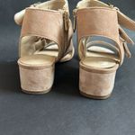 Adrienne Vittadini  Lalra Gladiator Block Tan Faux Suede Heels  Size 6 Photo 3