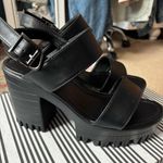 Chunky Black Platforms Size 9 Photo 0