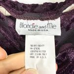 Vintage Velvet Burnout Midi Dress Womens Small NEW NOS Purple Whimsigoth Y2k 90s Photo 4