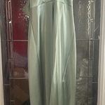 Birdy Grey  Satin Green Sexy Midi Prom Bridesmaid Dress- Medium Photo 0