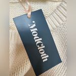 Modcloth  Blowing Bubbles Rainbow PomPom Pullover Sweater White Medium NEW $88 Photo 9