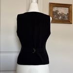 Abercrombie & Fitch Abercrombie button down square neck black tank Sleeveless Top small old money Photo 4