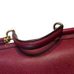 Dolce & Gabbana Authentic  Sicily Burgundy Leather Tote Photo 2