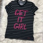 Nike  striped get it girl standard fit shirt large Photo 0