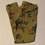 Rue 21  Khaki Floral Skinny Jeans Size 5/6 Photo 0