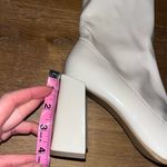 Windsor  Chic And Mod Patent Faux Leather Booties 8 cream Photo 9