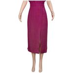 Sézane Moisa Midi Skirt, Magenta, FR44/US12 Photo 8