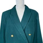 Jessica London Women’s Double Breasted Wool Blazer Coat Plus Size 20 Green Photo 1