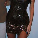 Windsor Shine Tonight Sequin Marabou Mini Dress Photo 1