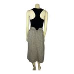 American Vintage 80's high waisted wool skirt, grey flecked black, brown xs Photo 13
