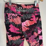 Calvin Klein  Performance Pink Black Leggings Compression Medium Artsy Pocket Photo 3