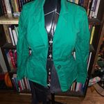 CAbi  Kelly green lightweight S one button jacket Photo 1