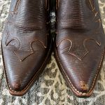 Ariat Low Brown Leather Western Heeled Booties Photo 2
