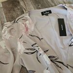 Lulus NWT Loving You Dusty Purple Floral Print Long Sleeve Wrap Maxi Dress SZ L Photo 9