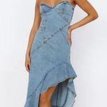 Fortunate One Denim Maxi Dress Photo 0