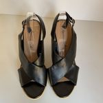 American Eagle Espadrille Platform Shoes Women’s Black Wedge Sandals Size 9 Photo 4