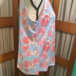 La mer luxe Pink and blue floral Tank style Top Photo 5