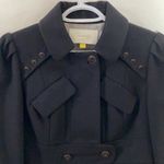 Anthropologie Leifsdottir military coat size 4 Black Photo 2
