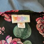 LuLaRoe  Joy Black Pink Floral Long Sleeveless Roses Cardigan Size XS EUC #4321 Photo 4