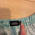 Kate Spade  Saturday Blue White Printed Pleated Shorts Size S Photo 5