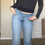 Levi's Vintage 522 Low Rise Loose Fit Jeans Sz 4 Light Wash Dad Jeans Photo 3