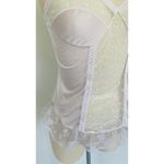 Vintage Camisole Lavender Sheer Lace Ruffles Purple Size XS Photo 2