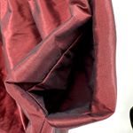 Amsale A Line Bridesmaid Mini Dress Satin V Neck Prom Pintucked Garnet 10 NWT Red Photo 2