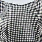 Madewell  Lightweight Cotton Gingham Checked Lace Up Bell‎ Sleeve Top Photo 8
