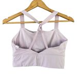 Athleta  Lotus Size Medium Sports Bra Light Purple Long Workout Bra Racer Back Photo 1