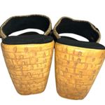 Onex Women's Black and Tan Wedge Sandals Size 6.5 Photo 8