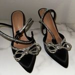 Black Bow Heels Size 7 Photo 0